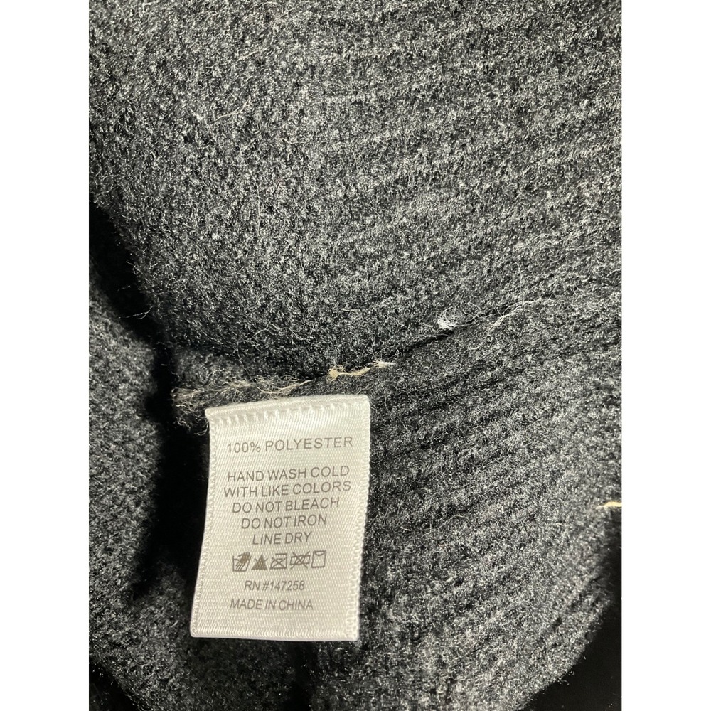 Simply Southern Black Teddy Bear Fuzzy Knit Crewneck Sweater L - Picture 8 of 8
